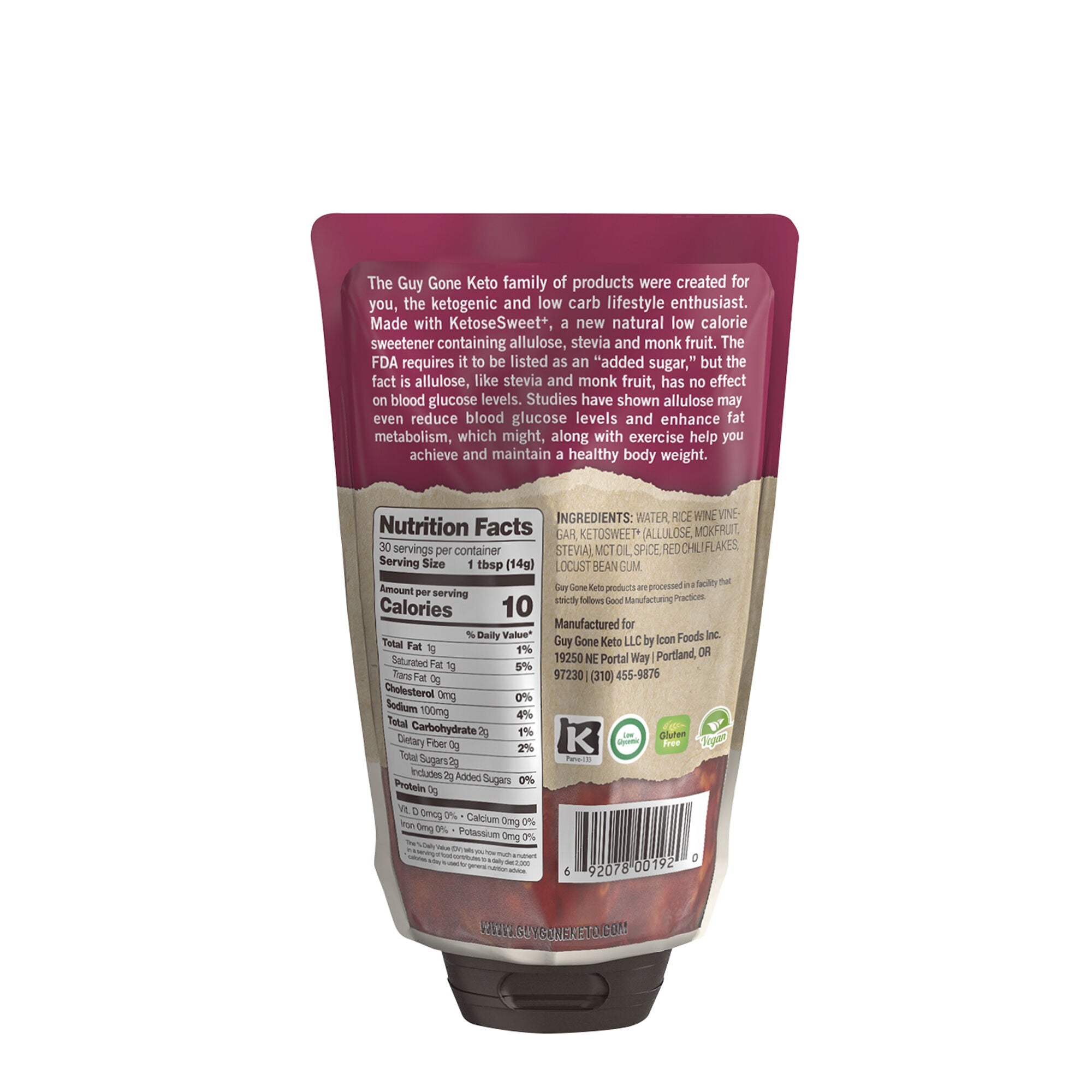 Guy Gone Keto Thai Chili Sauce Hot and Sweet